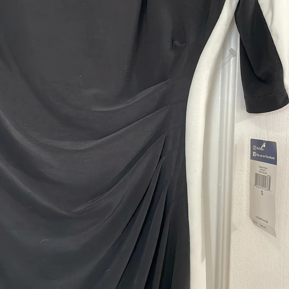 NWT CHAPS black and white dress small cocktail dress